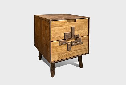 Тумба прикроватная "Ирвинг Дизайн"; графит, бейц-масло