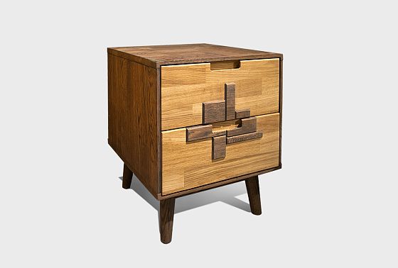 Тумба прикроватная "Ирвинг Дизайн" массив дуба 12