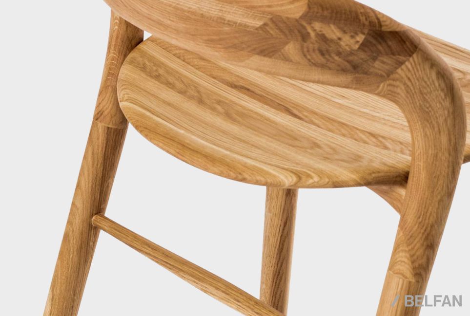 Стул "Лугано" полубарный массив дуба 7