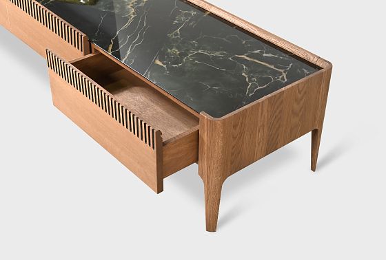 Тумба под ТВ "Бергамо" 200 массив дуба 9