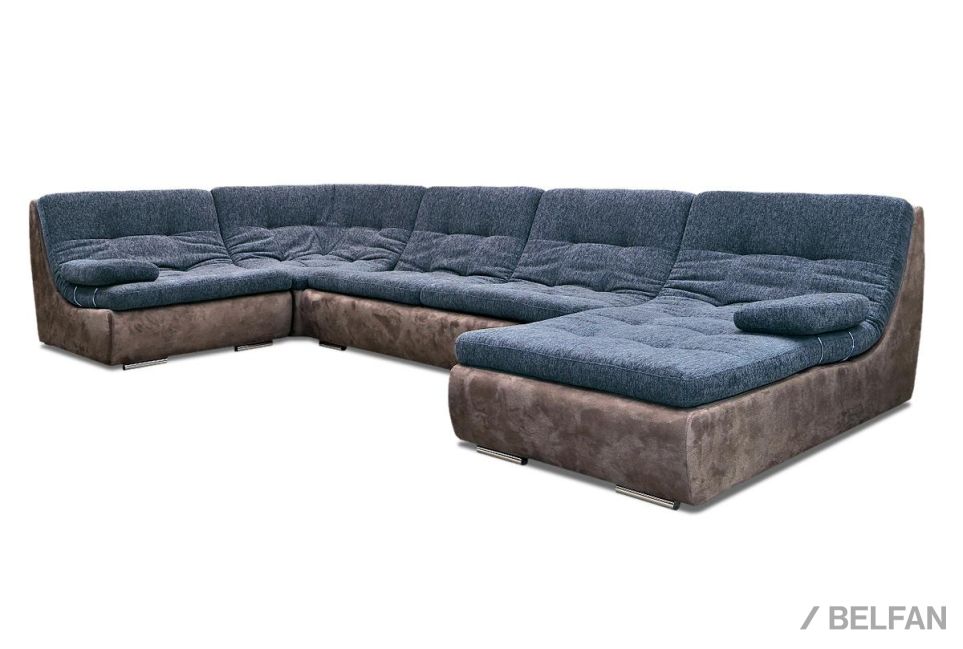 "Милфорд" диван угловой с оттоманкой 1