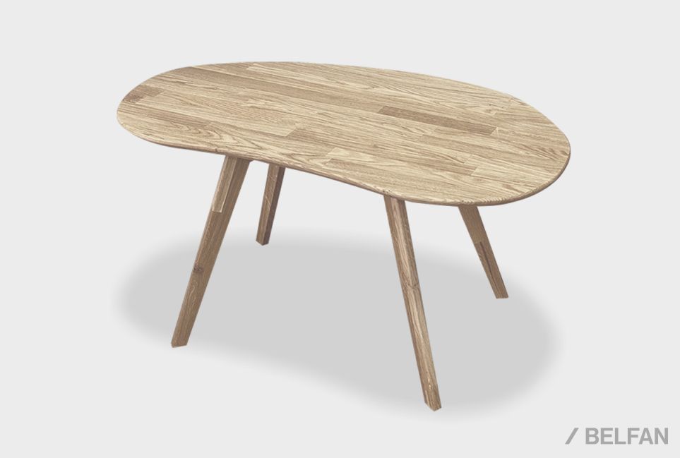 Стол журнальный "Арт" овальный 267 массив дуба 1