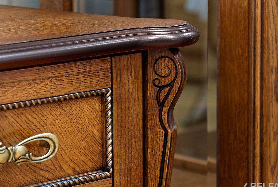 Тумба "Алези 3" массив и шпон дуба 3