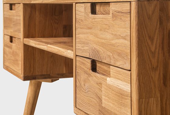 Стол письменный "Ирвинг" (2 тумбы) массив дуба 12