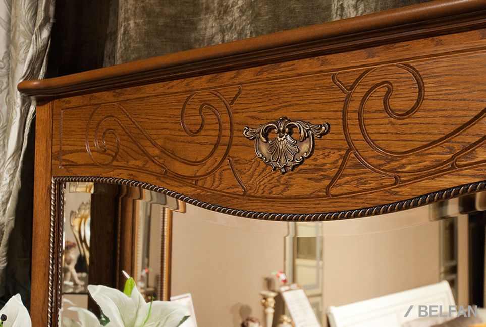 Зеркало "Алези" массив и шпон дуба 2