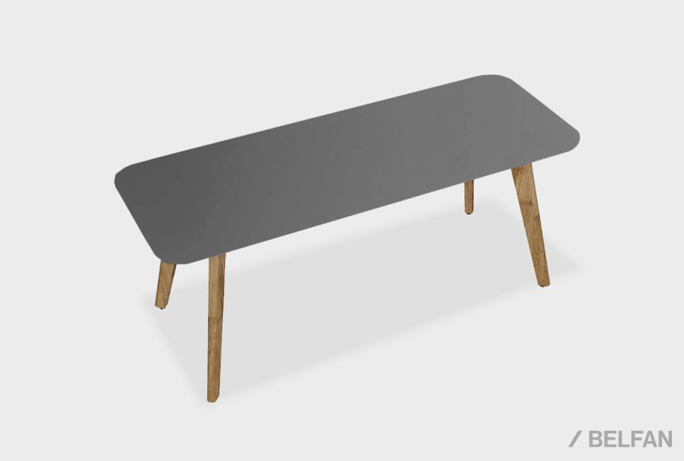 Стол журнальный "Уоллстрит" прямоугольный 260 массив дуба, МДФ 1