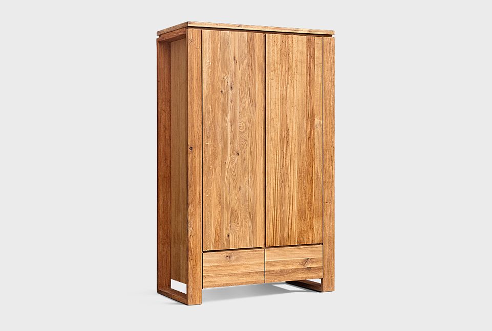 Шкаф для одежды 2-х дверный "Берген" В-22; бейц-масло, графит