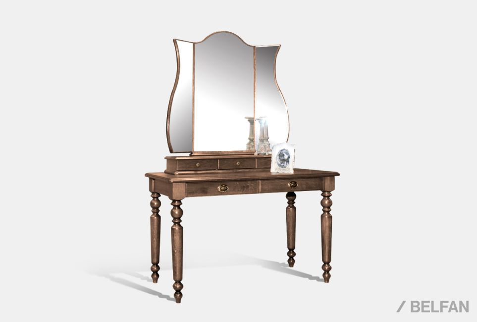 Стол туалетный "Лика" массив и шпон дуба 1