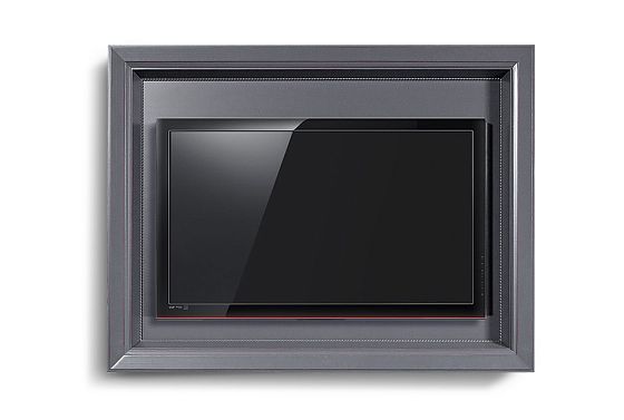 Секция навесная для ТВ "Флерон" массив и шпон бука 2