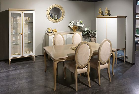 Стол обеденный "Алекса" массив и шпон дуба 4