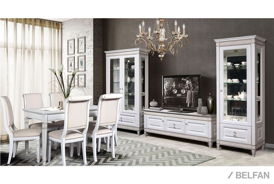 Стол обеденный "Сиена" массив и шпон дуба, МДФ 3