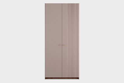 Шкаф для одежды 2-х дверный "Меридиан" (комбинированный); *А-017.201; к-шоколадный дуб, ф-нирвана