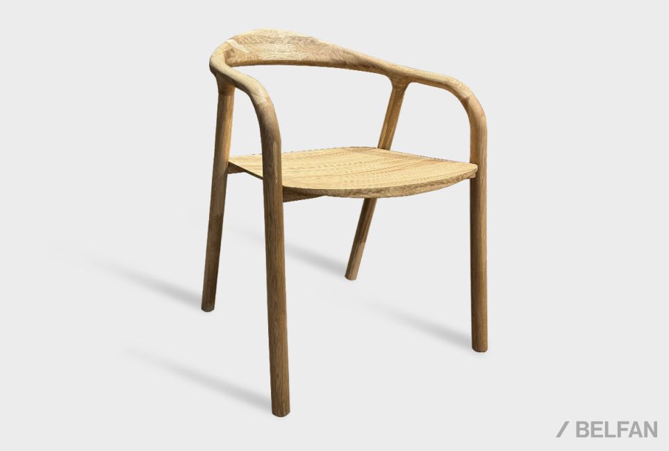 Стул "Лугано" с подлокотниками массив берёзы 1