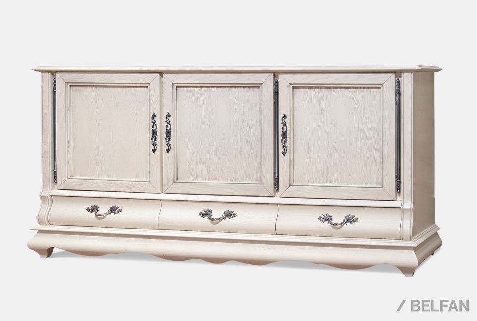 Тумба "Тэфи" 06/02 (глухие двери) массив и шпон дуба 1