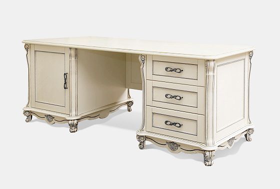 Стол письменный "Алези 2" массив и шпон дуба 5