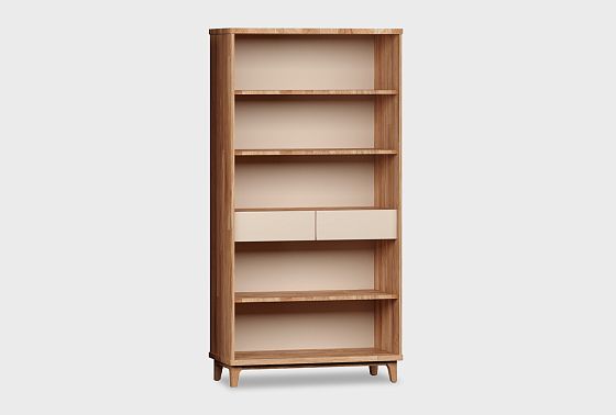 Стеллаж "Уоллстрит" (с ящиками) массив дуба, МДФ 6