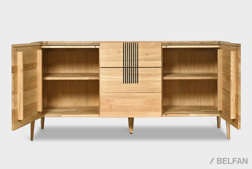 Тумба "Бергамо" 3 (с ящиками) массив дуба 8