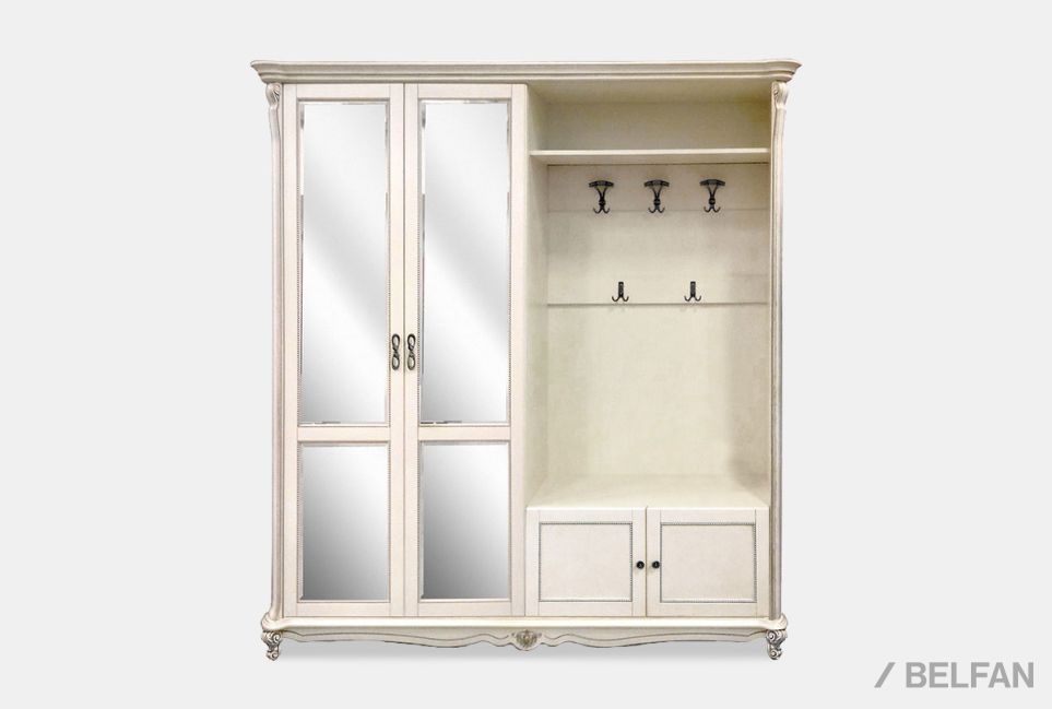 Шкаф комбинированный "Алези 22з" массив и шпон дуба 1