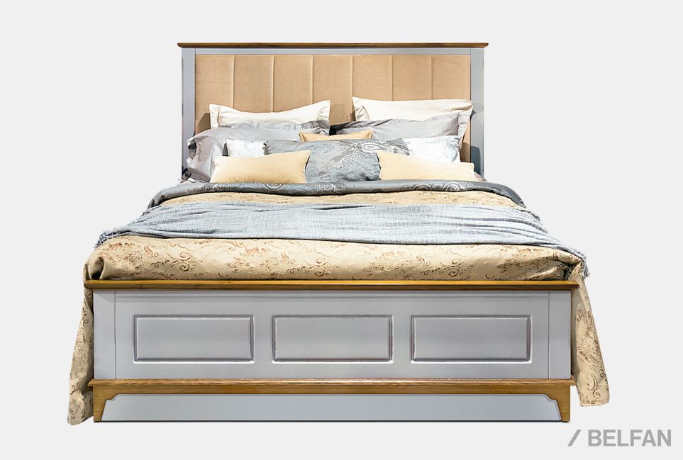 Кровать "Бриансон" массив и шпон дуба, МДФ 2