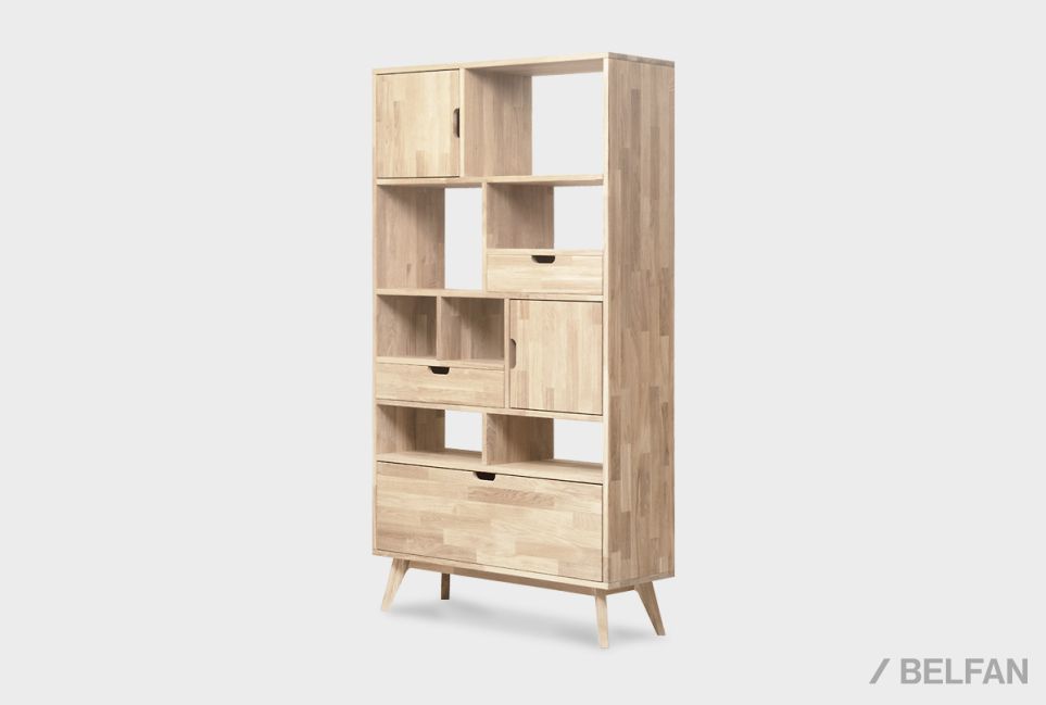 Стеллаж "Ирвинг" 3 массив дуба 1