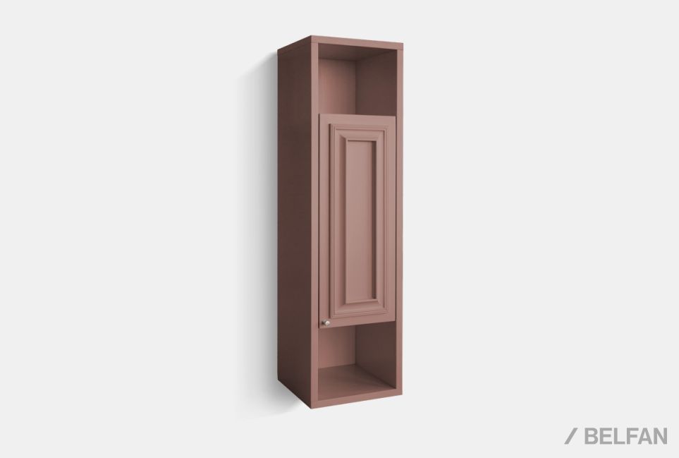 Шкаф настенный "Сакраменто" (правый) массив и шпон дуба, МДФ 1