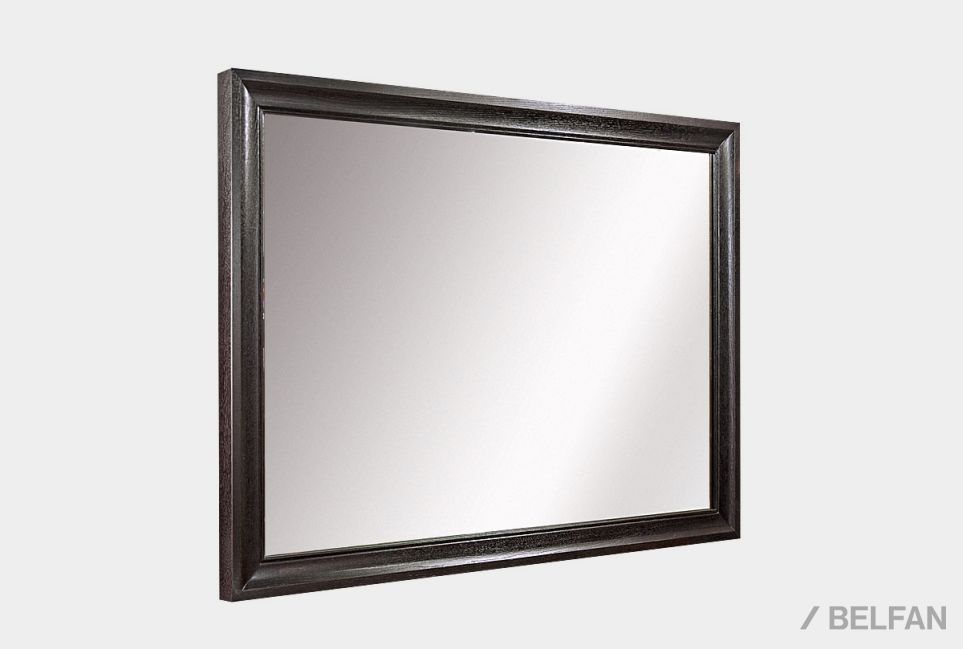 Зеркало "Соната" (без декора) прямоугольное массив и шпон дуба 1