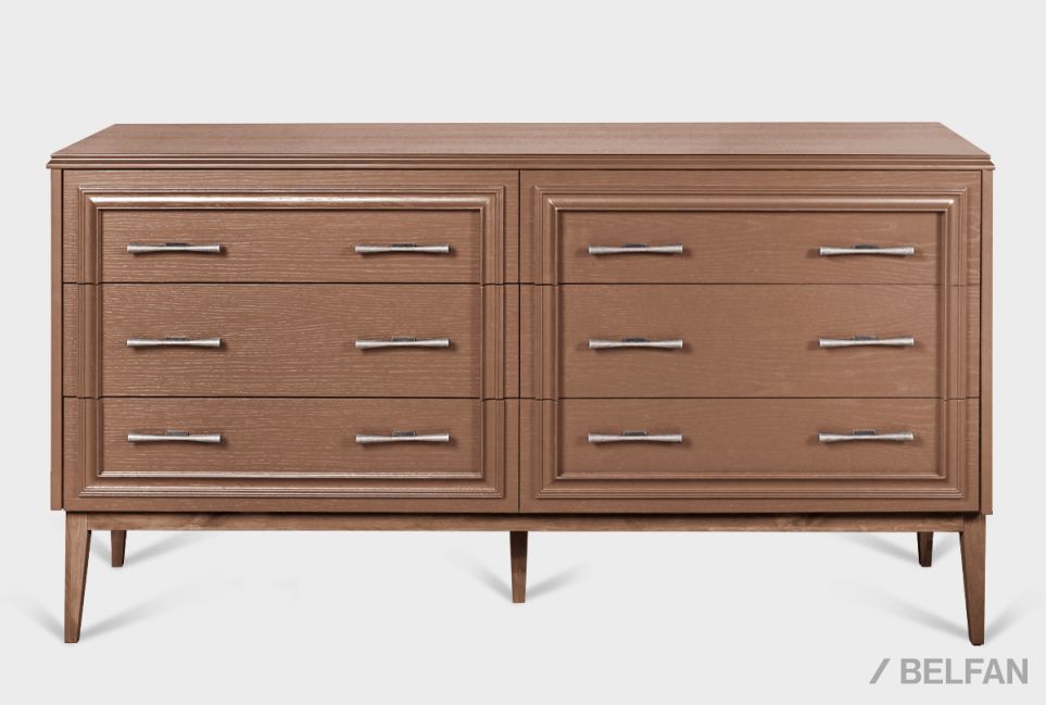 Комод "Сакраменто" 6 массив и шпон дуба, МДФ 1