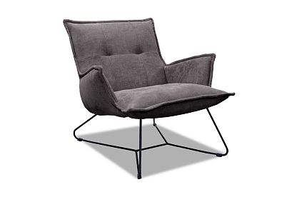 "Чарли" кресло; нераскл.; 12; металл черный; Vogue 14(38547(0)); (гр. 1/МТХ)