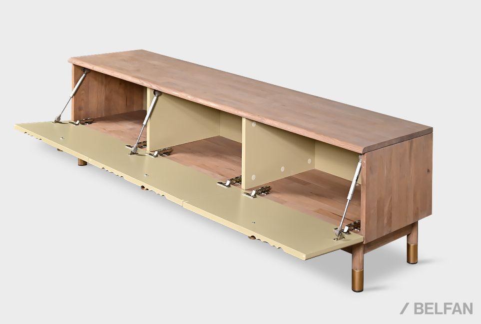 Тумба под ТВ "Меридиан" 180 массив дуба, МДФ 4