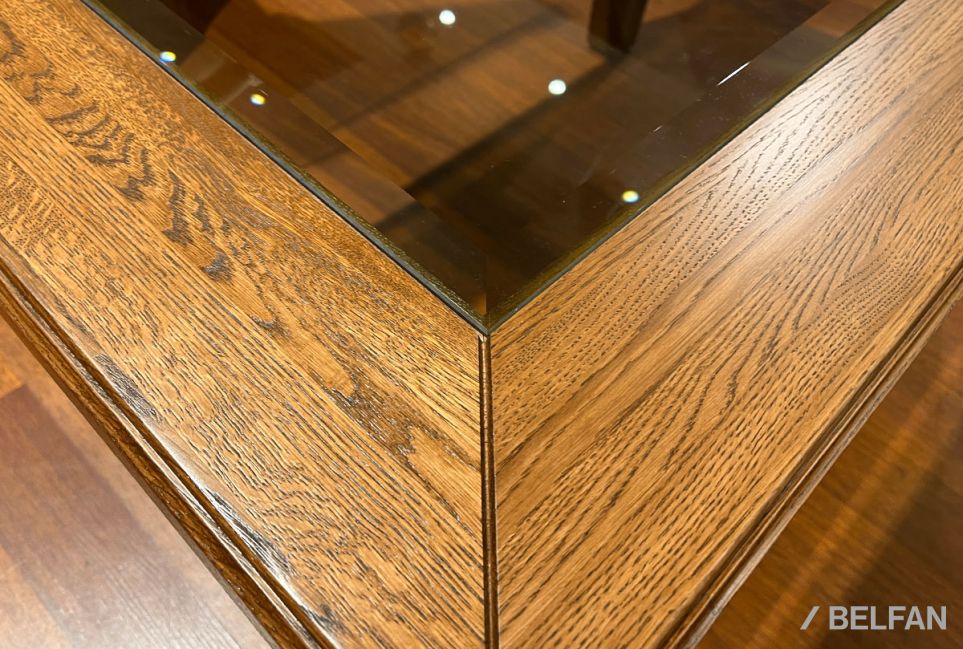 Стол журнальный "Верди Люкс 3" массив и шпон дуба 2