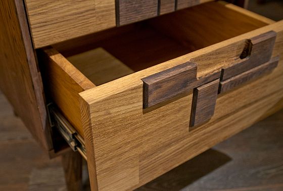 Тумба прикроватная "Ирвинг Дизайн" массив дуба 12