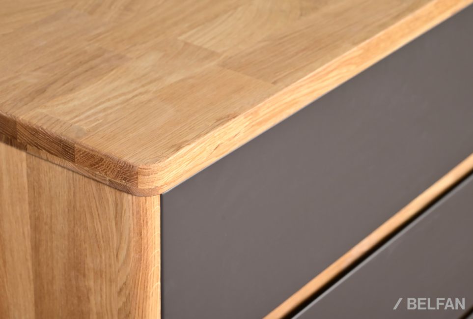 Комод "Уоллстрит" 3 массив дуба, МДФ 7