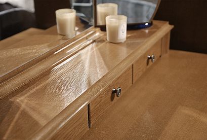 Стол туалетный "Соната" (декор); *ММ-283-06; коньяк+горький шоколад с тёмной патиной