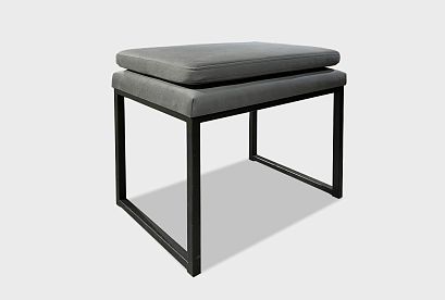 Банкетка "Арт" металл (маленькая); *КМ-009.224; черный; Velutto 32