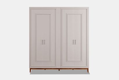 Шкаф 4-х дверный "Сакраменто" (с декором); *А-016.304; марципан, орех