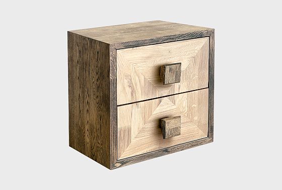 Модуль для стеллажей открытых "Cube Design" (с ящиками) массив дуба 4