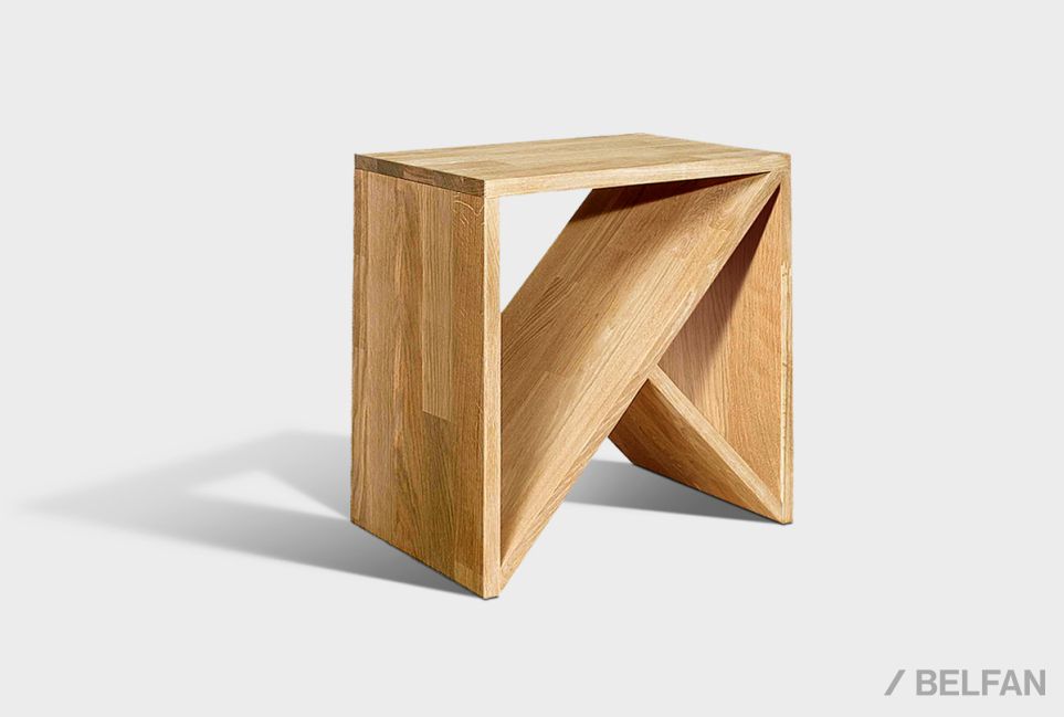 Стол прикроватный "Арт" Д массив дуба 5