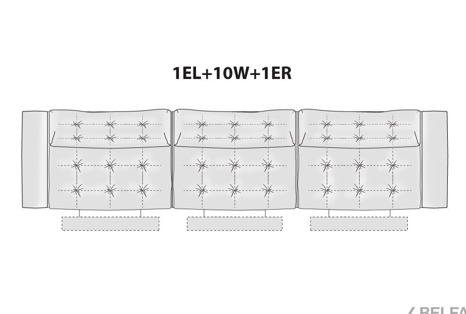 "Грей" диван 3-х модульный 4