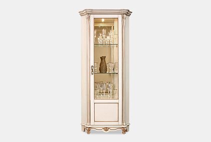 Шкаф с витриной угловой "Алези 10" (правый)