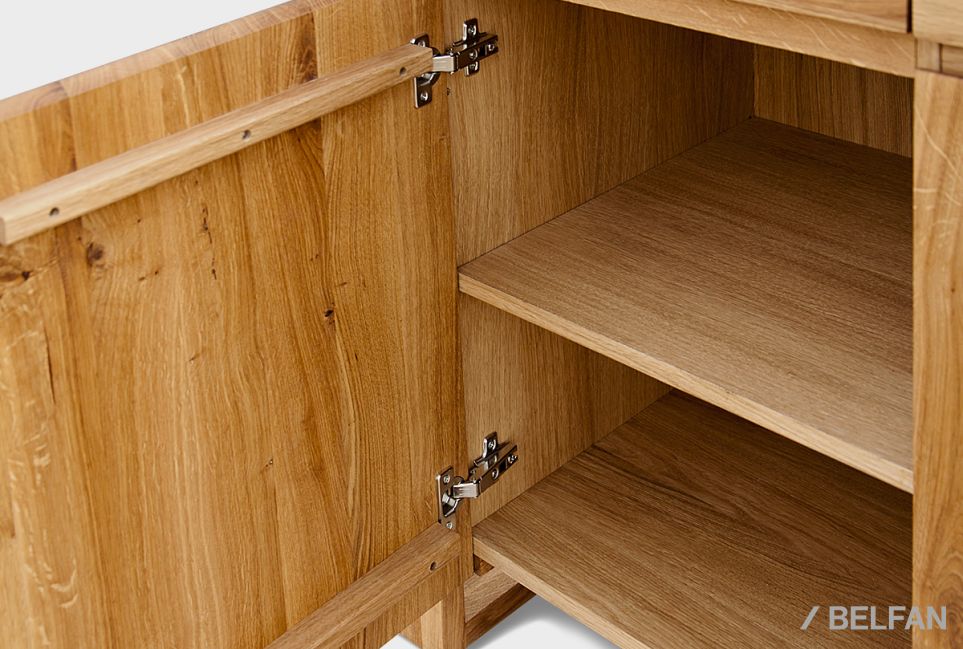 Тумба "Берген" В-33 массив и шпон дуба 2