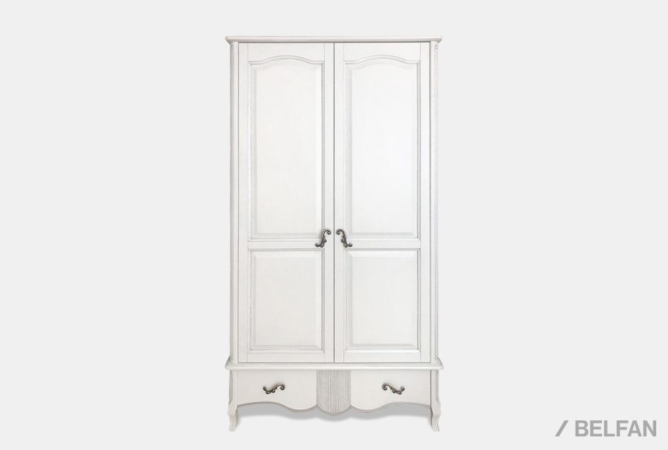 Шкаф для одежды "Катрин" фигурный 2-х дв. без зеркала массив и шпон дуба 1