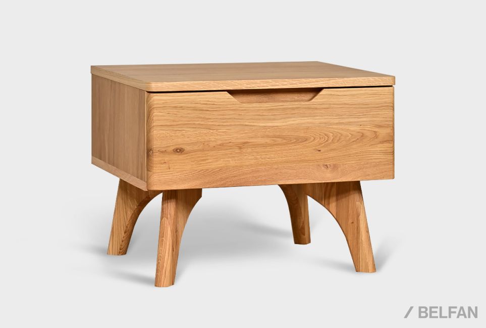 Тумба прикроватная "Элва" B-1 массив и шпон дуба 1