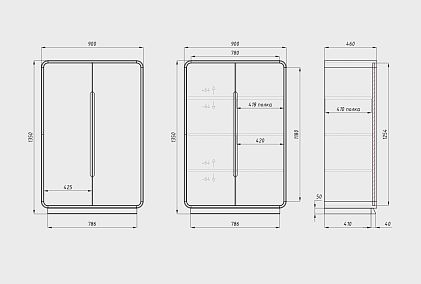 Тумба высокая "Монблан"