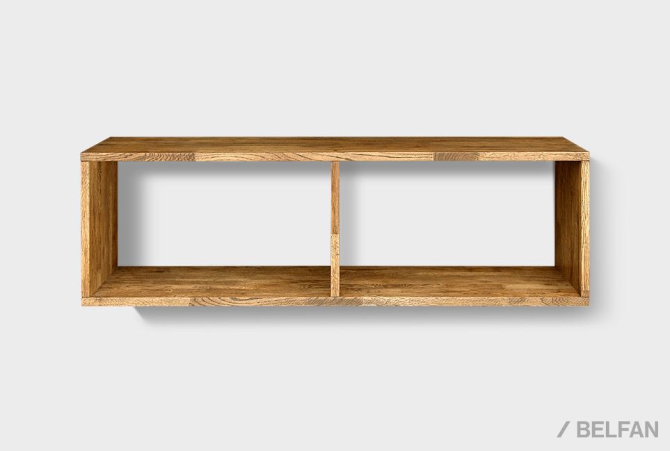 Полка настенная "Cube Design" 2 массив дуба 1