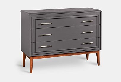 Комод "Сакраменто"; *А-016.08; антрацит матовый, орех