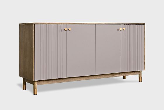 Тумба "Меридиан" 4 (комбинированная) массив дуба, МДФ 2