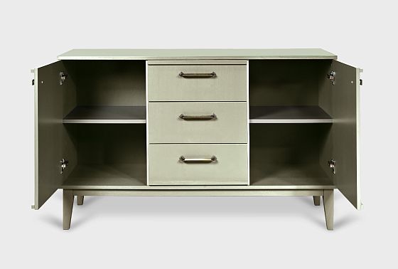 Тумба 3-х секционная "Чикаго" массив и шпон дуба 9