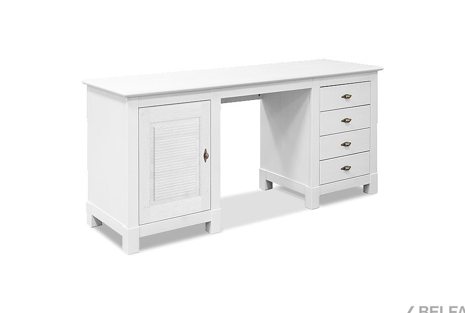 Стол письменный "Рауна" 14 (2 тумбы) массив сосны 1