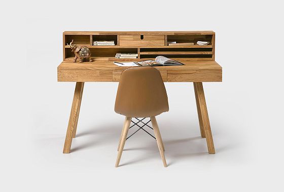 Стол письменный "Берген" Д массив дуба 9