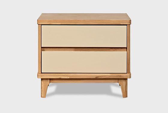 Тумба прикроватная "Уоллстрит" массив дуба, МДФ 9